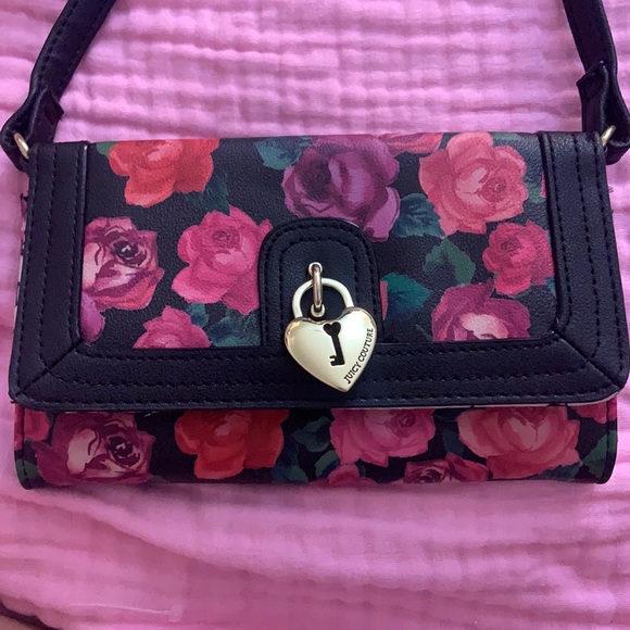 Juicy Couture Bags Juicy Couture Small Floral Crossbody Wallet Purse Poshmark